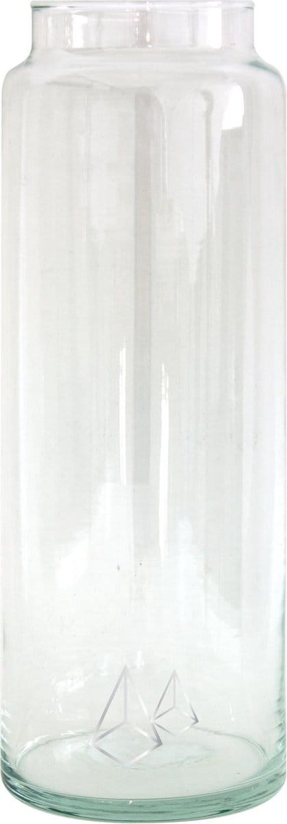 TAK Design Vaas Diamonds XL - Handgemaakt - Glas - Ø10 x 30 cm - Zilver