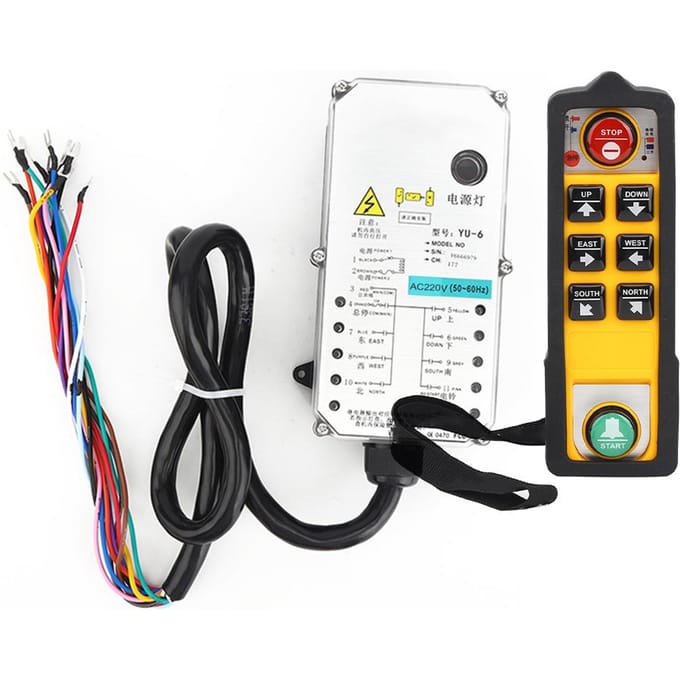 Takelbediening Enkelhandig Industrieel 3-Proof Elektrische Takel Afstandsbediening YU6AC220V
