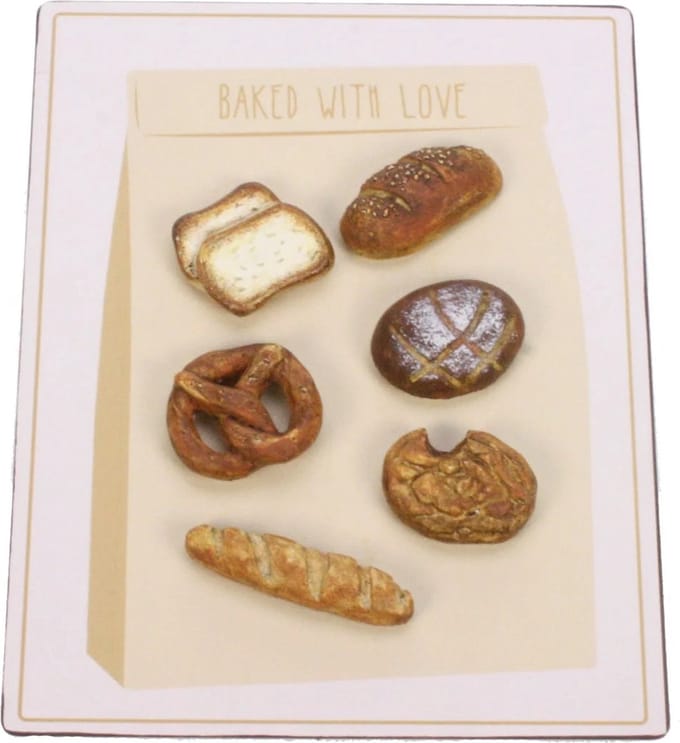 Magneetjes Bakkerij Set/6 4,5cm
