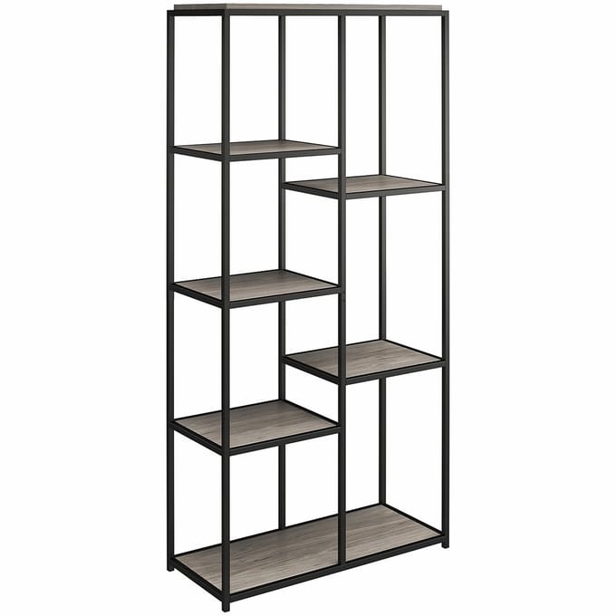 Quincy-Boekenkast - 5 Planken - Grijs