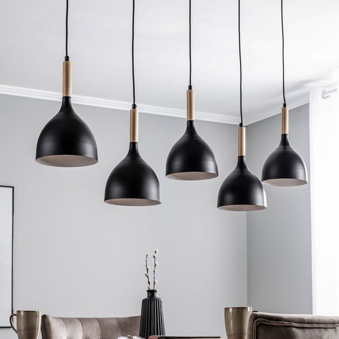 Luminex Noak Wood Hanglamp - 5xE27 - Modern & Loft