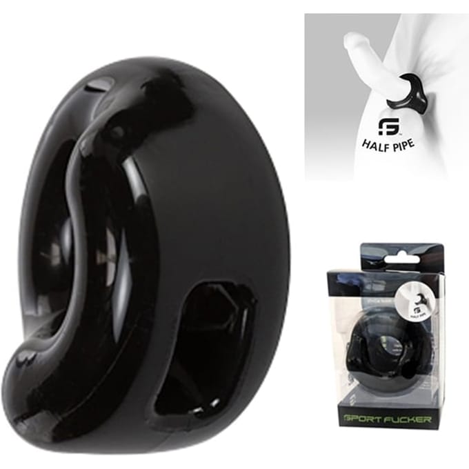 Sport Fucker - Half Pipe Cockring - Zwart