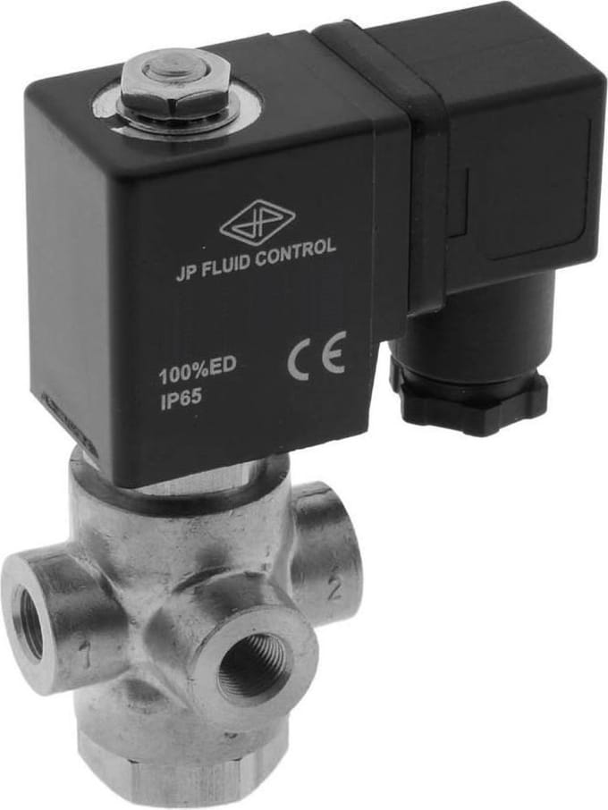 Magneetventiel TP-DA 1/8'' 3/2 Weg NC RVS EPDM 0-9bar 24V DC - TP-DA018S020E-024DC
