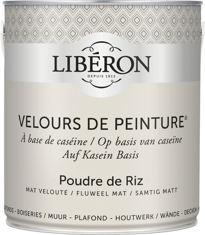 Liberon Velours De Peinture Muurverf - Mat - Poudre De Riz - 2,5l