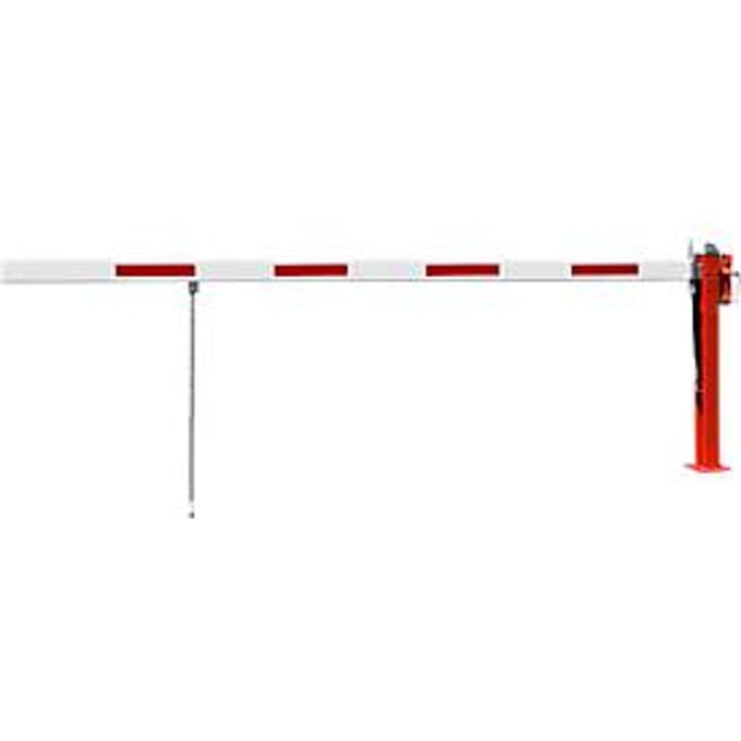 Wegafzetting met gasdrukveer, vouwvoet, 4230 mm