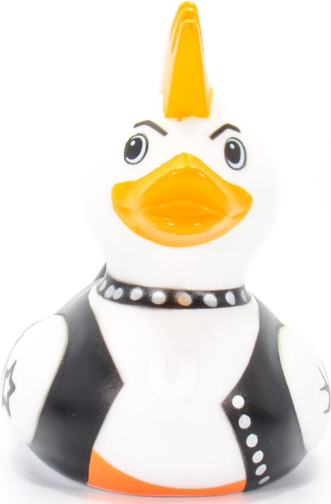 Deluxe Rock Idol Duck van Bud Duck: Mooiste Design badeend ter Wereld