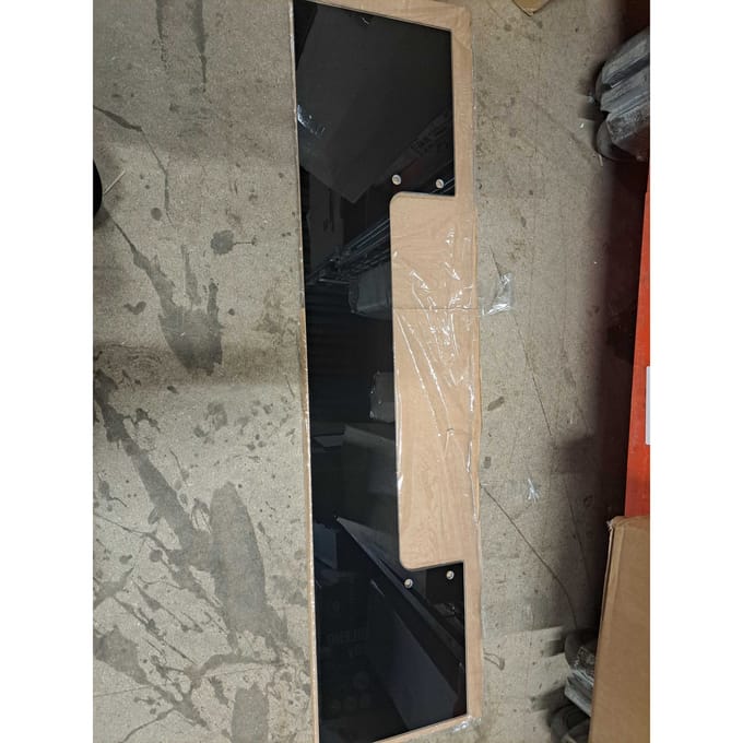 glaspaneel, bodem, Ushape 89,8x20,5 cm