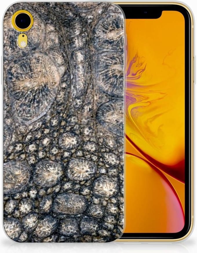 Apple iPhone Xr TPU Hoesje Krokodillenprint