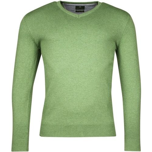 Baileys Trui Luxury Pima Cotton V-Neck Single Knit Appel / male