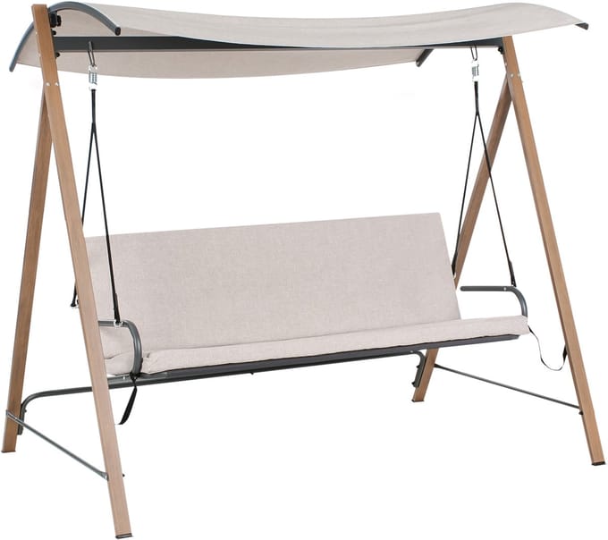 BONAGIA - Schommelbank - Beige - Staal