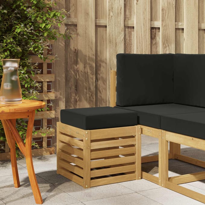 vidaXL - Buitenstoel - Bank - Massief - Acacia - Hout - Wit