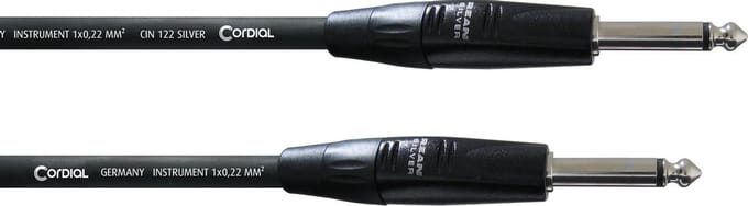 Cordial CII 6 PP - Instrument kabel, jack - jack, 6 mtr.