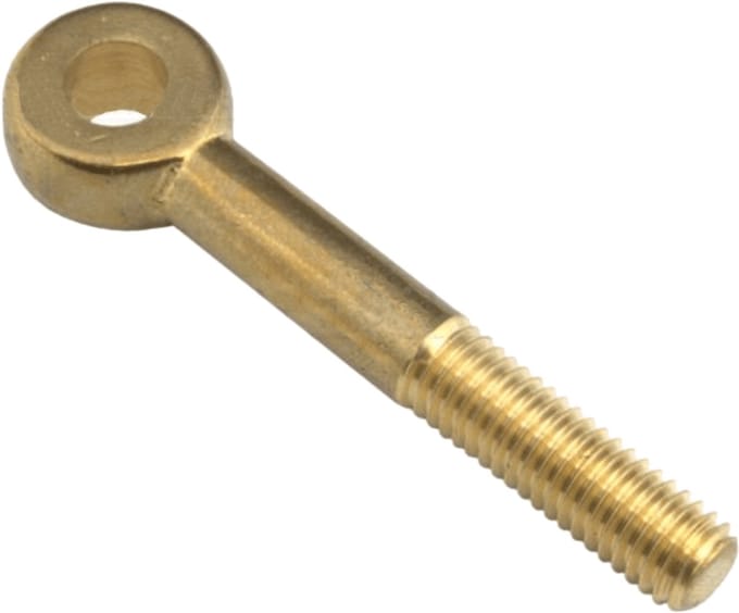 Oogbout M12x60mm - DIN 444 Halfdraad - Messing - A1-12060
