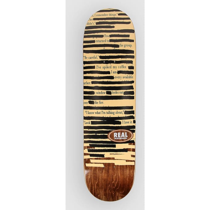 Real Team Non-Fiction - 8.38" Skateboard Deck rood