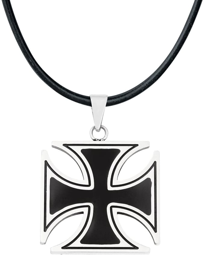 etNox hard and heavy Hanger - Black Iron Cross - voor Mannen - standaard