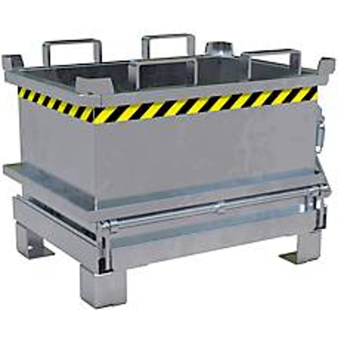 Bauer Mini-klapbodemcontainer MSB 150 - 800 x 600 x 625 mm - verzinkt