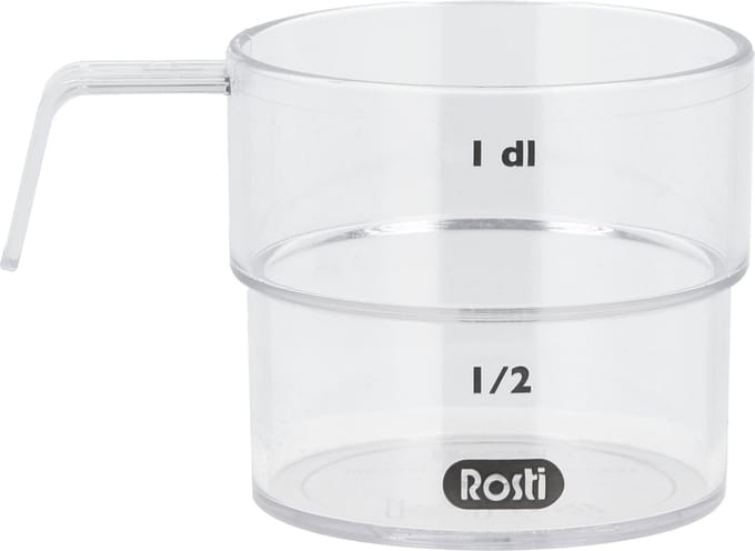 Rosti Mensura Deciliter maat Dia 6 cm 100 ml Helder