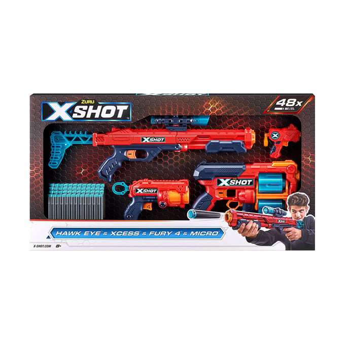 Zuru X-Shot Excel Mix Combo Pack + 48 Darts