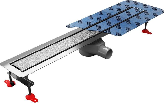 Douchegoot roestvrij staal 90 cm Invisible betegelbare afdekking
