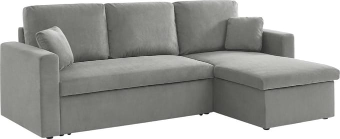 sweeek - Corduroy hoekslaapbank, ida, 3-zits