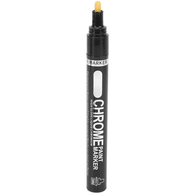 Chroom Markeerpen 3mm Waterdicht Anti Verf Spiegel Reflecterend Verchroomd Zilver DIY Highlight gray