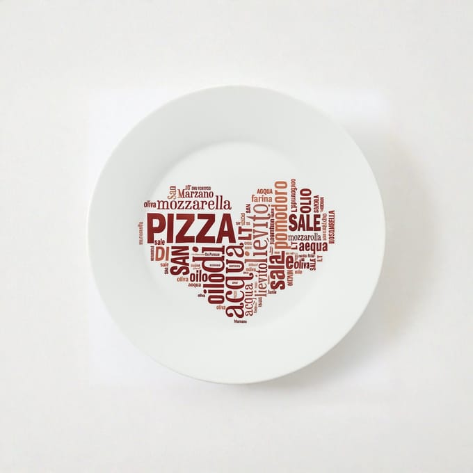 Bormioli Rocco Pizzabord - 33 cm - Rood - 1 stuk(s) -