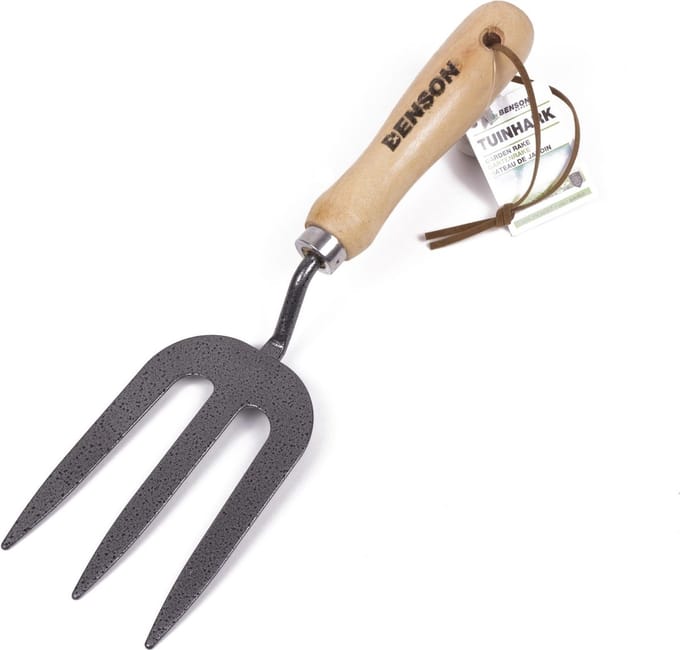 Benson Hand Tuinhark - 30 cm - Metaal & Hout