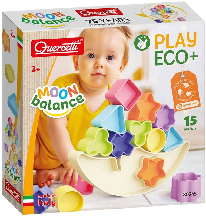 Quercetti PlayEco+ Balancerende Maan met Vormen