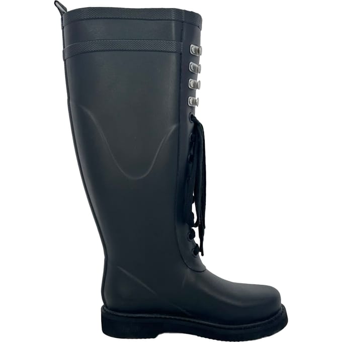 Off-White Kniehoge Laarzen van Zwart PVC