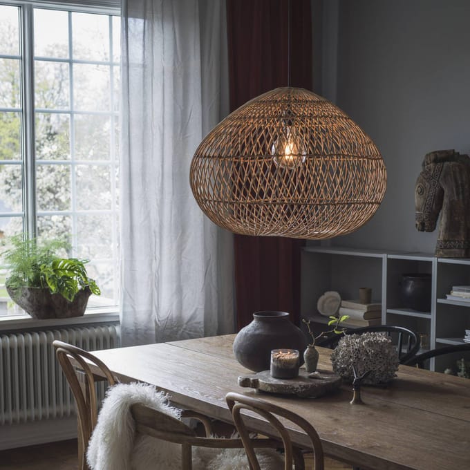PR Home Karen hanglamp rotan kap Ø 50 cm