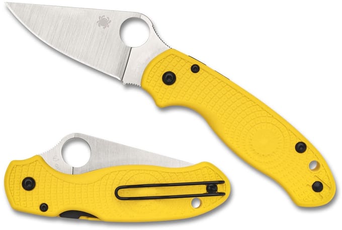 Spyderco Para 3 Lightweight Salt Yellow CPM Magnacut