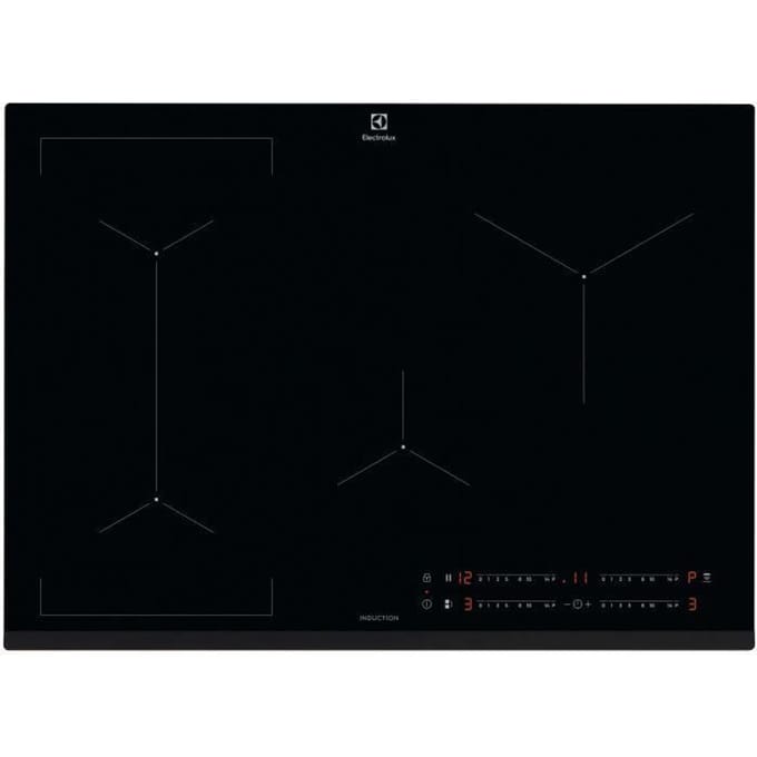 Plaque a induction - ELECTROLUX - 4 foyers - 71 x 52 cm - EIV734 - Noir