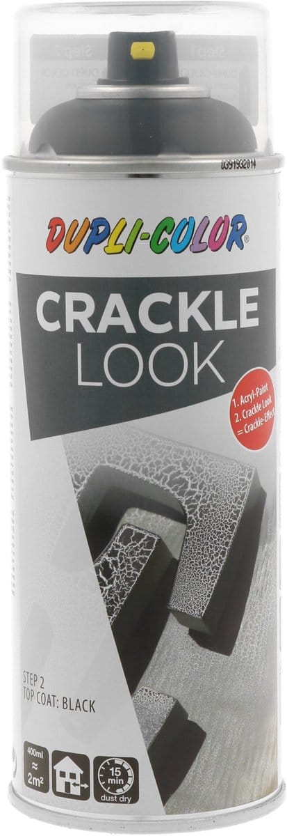 DupliColor Crackle Look RAL9017 Spuitbus 400ml