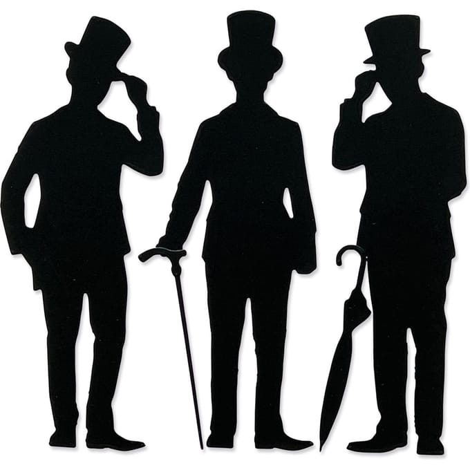 Sizzix Thinlits ponssjabloon "Gentlemen by Tim Holtz"