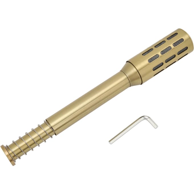 Bâtonnet de Moxibustion en Cuivre Portatif Multifonctionnel Bâtonnet de Moxa Massant en Cuivre pour Salon de Beauté beige