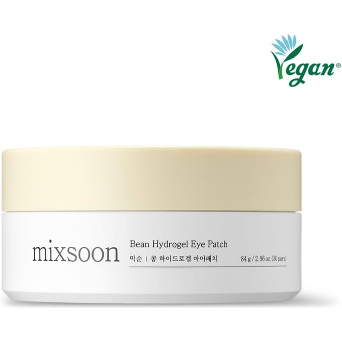 Patchs Yeux Hydrogel Soja Authentiques mixsoon (60 patchs) Patch Yeux Revitalisant Expédition Corée