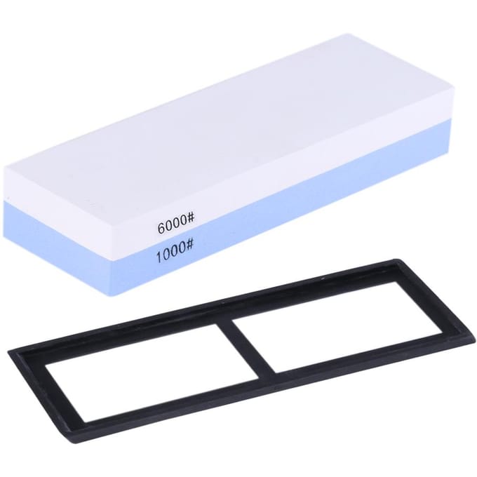 Pierre à aiguiser grain 3000/8000, meule Double face pour cuisine extérieure 1000&6000 white