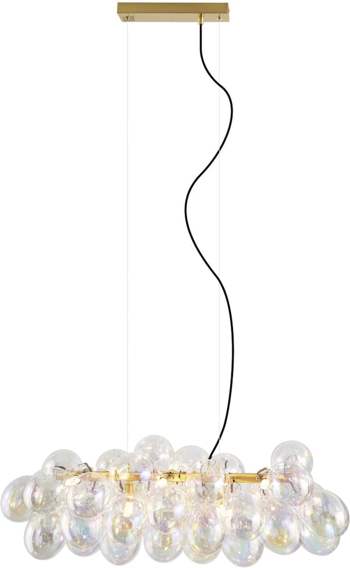 QAZQA uvas - Design Hanglamp - 8 lichts - L 80 cm - Multicolor - Woonkamer | Slaapkamer | Keuken