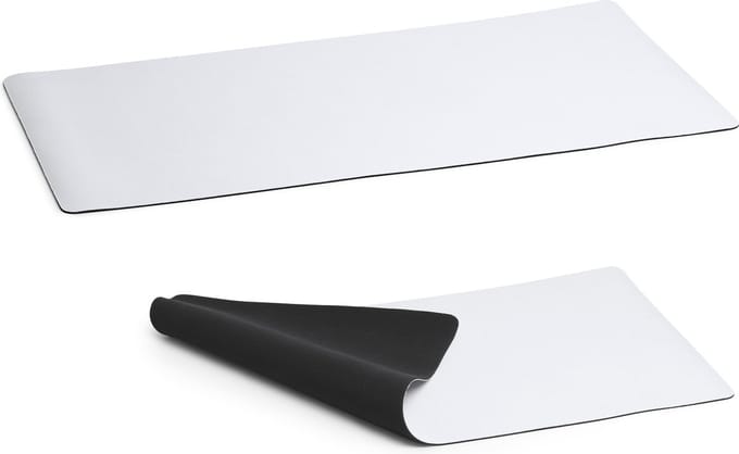 3 Pack XL muismat Wit. Zacht polyester oppervlak, speciaal voor sublimatie en antislipbasis.