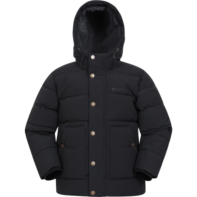 Mountain Warehouse Kinder/Kinder Manta Borg Gevoerd Jasje (Zwart)