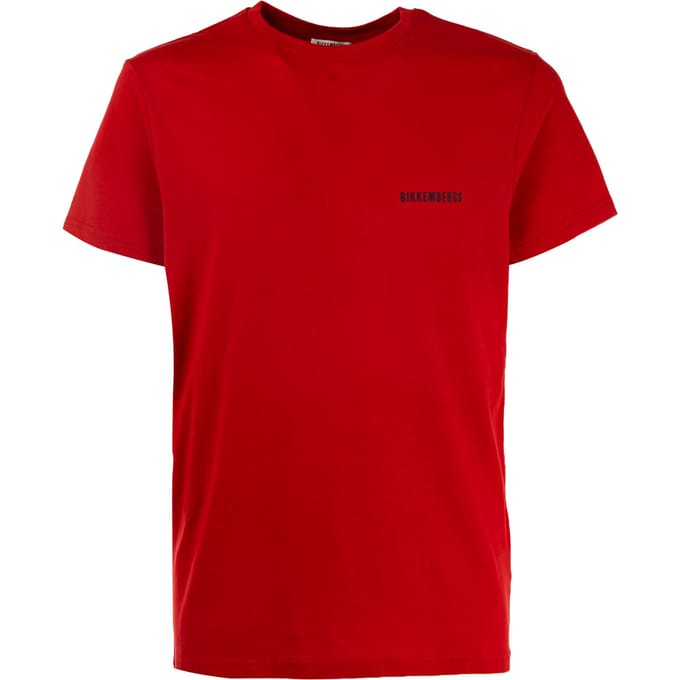 Heren-T-shirt met ronde hals en logo