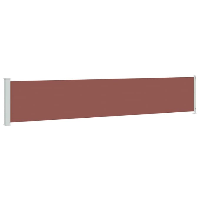 vidaXL - Tuinscherm - uittrekbaar - 117x614 - cm - bruin
