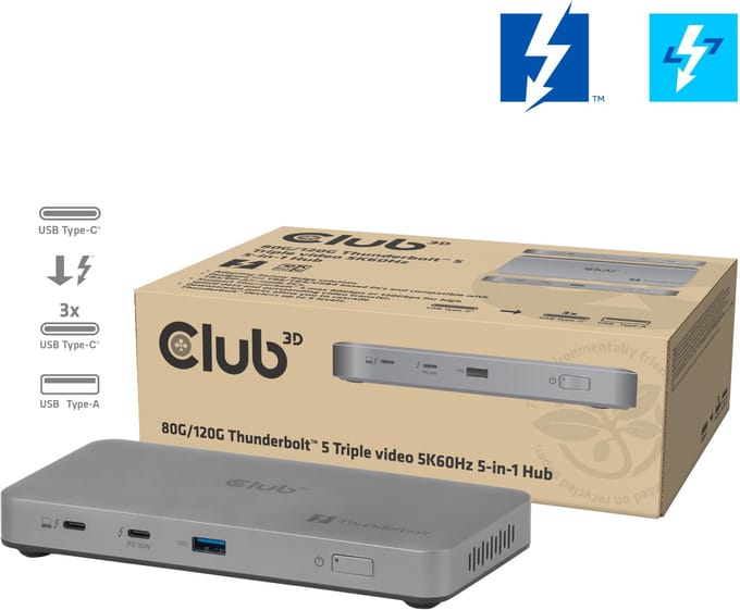 Club 3D - docking station - Thunderbolt 5