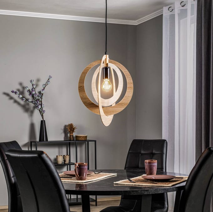 SIGMA Hanglamp Glam met ronde kap