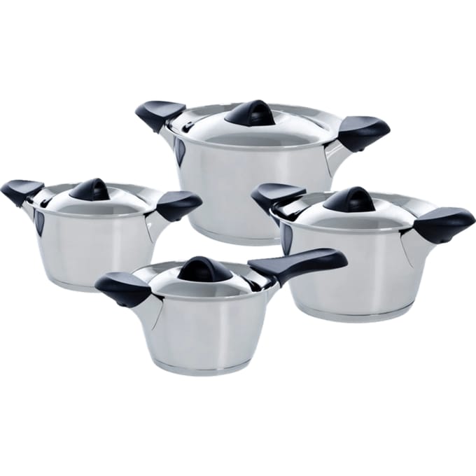 BK Q-linair Classic Pottenset - 4 delig - Veilig afgietsysteem