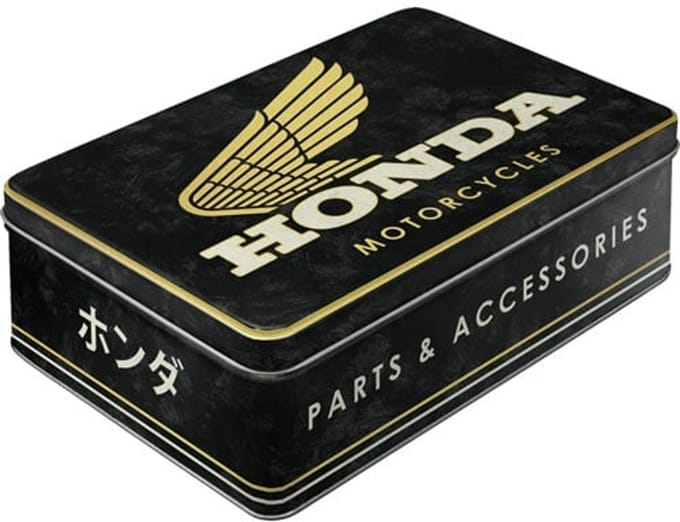 Blik Tin Box Flat - Honda Motorcycles - Parts And Accesories