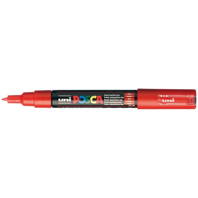 Posca marker met conische punt schrijfdikte extra-fijn rood