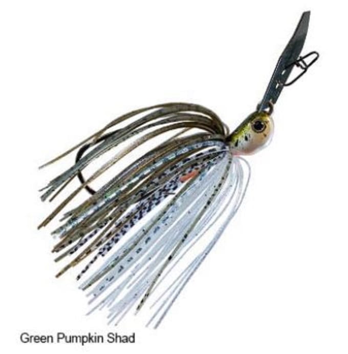 Zman Chatterbait Jackhammer Sinking Lure 1/2 Oz Groene Pompoen Shad (0591)
