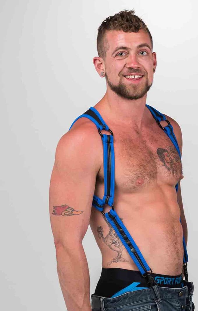 665 Neoprene - Heckler Harness - Blauw/Zwart