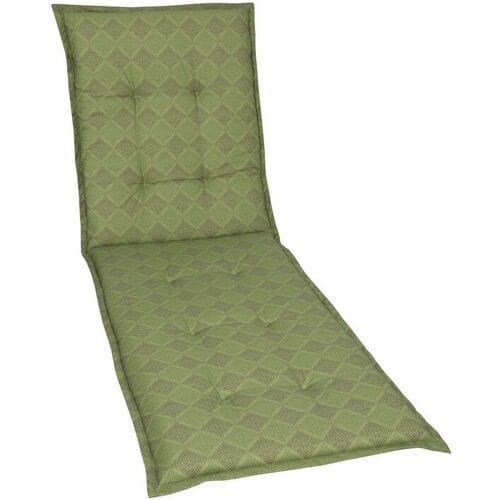 GO-DE TEXTIL Tuinkussen (Stoelkussen voor een ligbed, Groen)